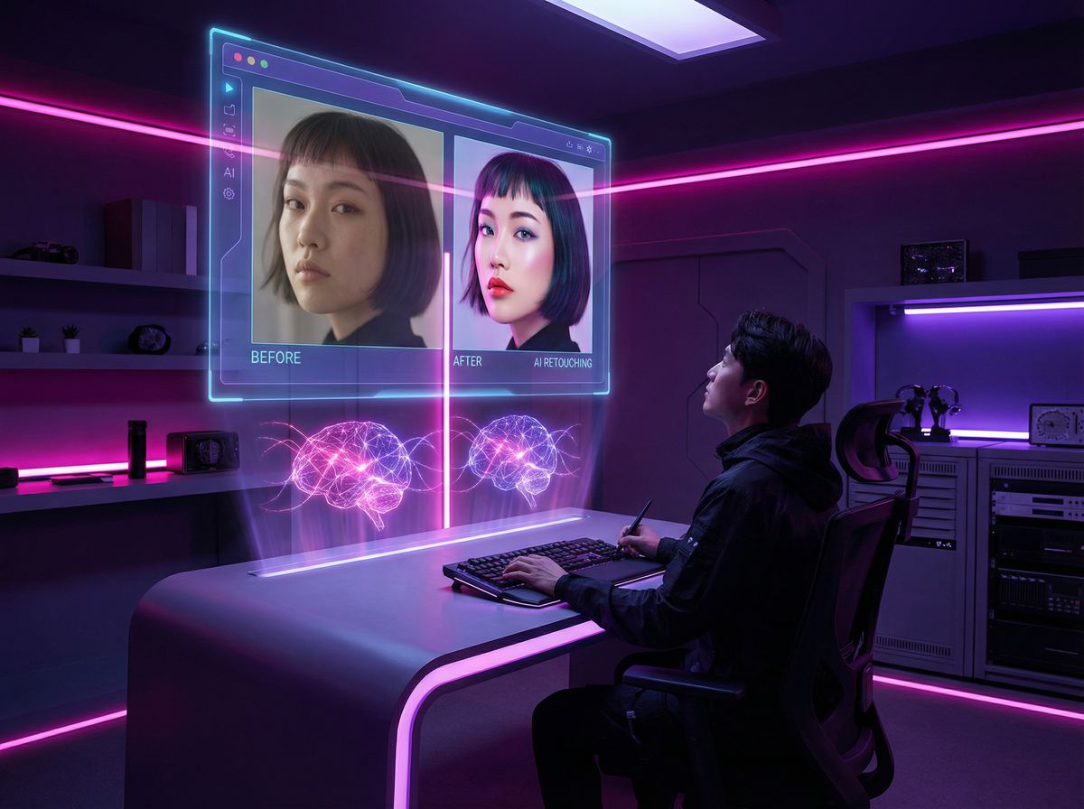 精神小妹AI修图与传媒剪辑